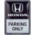 Blechschild Honda Parking 1